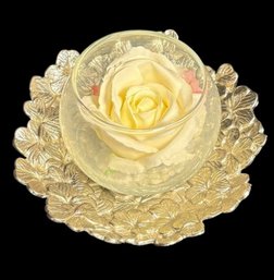 Michael Aram Floral Candle Holder With Foe Plant