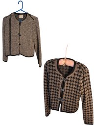 Kriss Womens Swedish Sweaters 2pc Size Medium (br1)