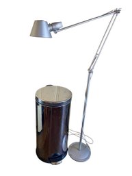 Crate & Barrel Floor Lamp & Seville Classic Trash Can  (3rd)
