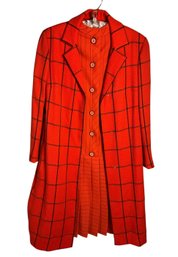 Charles Lord Orange Checkered Jacket & Matching Dress (BR1)