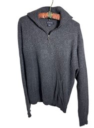 J. Crew 100% Cashmere Quarter Zip Sweater Womens Large (BR1)