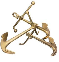 Nautical Brass Anchor Paperweight 3pc (BLR)
