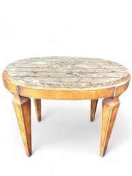 Marble Top End Table