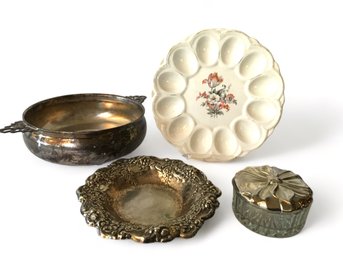 Lot Of Four Plates And Dishes