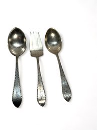 3 Sterling Silver Serving Pcs