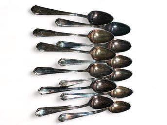 12 Gorham Plated Teaspoons Monogramed S