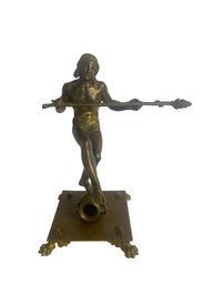 Signed Bronze Warrior Statue