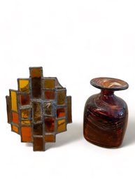 Stained Glass Lantern, Glass Vase