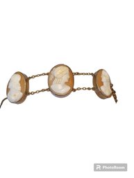 Antique 14k Handcrafted Cameo Bracelet