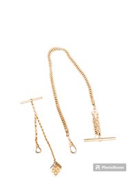 Pair Of Antique Gold Filled Pocket Chains