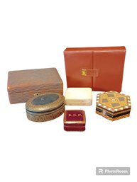 Lot Of 6 Vintage Jewelry Boxes