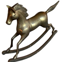 Brass Rocking Horse
