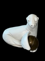 White Plaster Seal W/ Metal Ball  (DR)