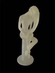 80s Deco, Nymph On Pillar, Crystallus 1987    (SL)