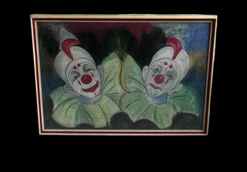 Happy And Sad Clown Print (H)