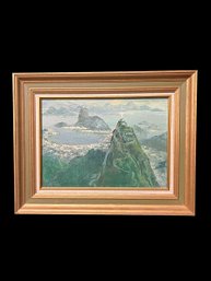 Original Pablo Mantania Rio De Janeiro Brazil Oil Painting, Signed