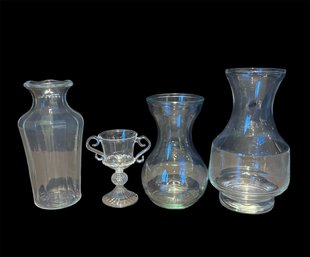Decorative Vases & Mini Glass Trophy (D)