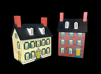 Windfield Design, Inc. 1981 H. Musser House Shaped Money Banks (D)