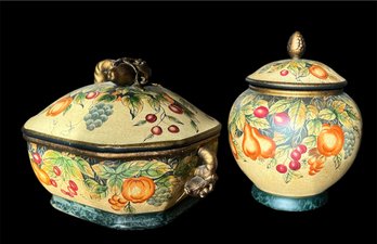 Domain Decorative Tureen & Decorative Ginger Jar Pair (D)