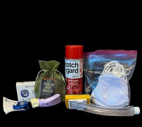 0Z0 Fitness Pedometers, Zipper Pull Watch, Night Light, Cleaning Supplies & Masks (d)