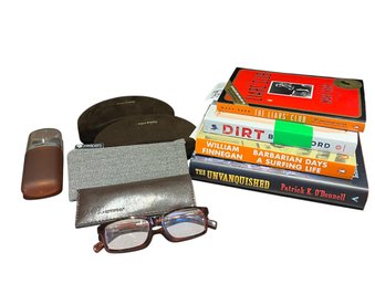 Books, Eye Glass Cases - Hard And Soft & Readers (d)