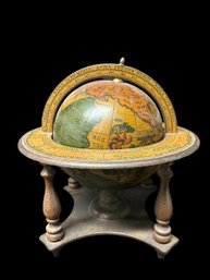 Tabletop Vintage Globe, Made In Italy