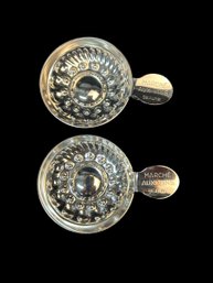 WINE MARKET BEAUNE - Tastevin In Silver Toned Metal From The Famous Beaune Wine Market (2)