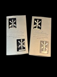 Gorham Silver Plated Placecard Holders (2) Boxes