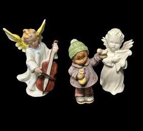 (2) Hummels & A Ceramic Angel