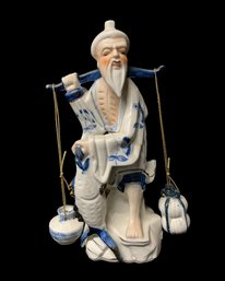 Lucky Chinese Feng Shui Fisherman Statue