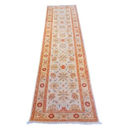 Oriental Runner Rug Hand-woven Wool Made In Pakistan