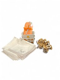 Fall Lot With Napkins And Rings Notepad And Mini Pans