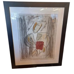 Abstract Art, Pastel And Watercolor,  Original,  Signed, 2nd In Set