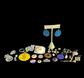 Costume Jewelry, Single Earrings, Pins & Beads