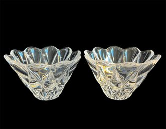 Orrefors Sweden Crystal Candy Bowl Set Of 2
