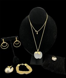 Sterling Ring & Gold-Tone Costume Jewelry