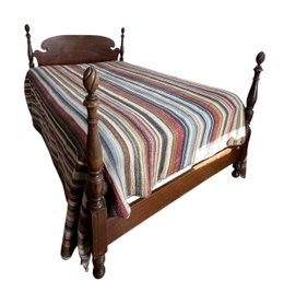 Full Size Wood Bed Frame And Mattress Vintage