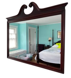 Cherry Wood Framed Wall Mirror