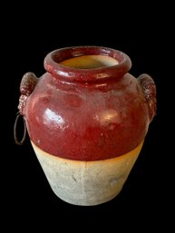 Pottery Barn Tuscany SONOMA Glazed Terracotta Ceramic Urn (G)