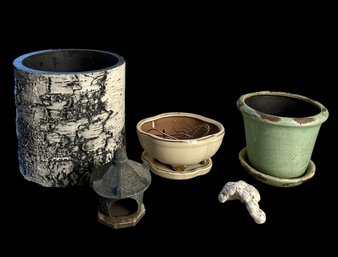 Planter & Garden Decor Set