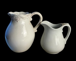 Royal Crownford Staffordshire Large Pitcher & Twos Company Vintage China Pitcher