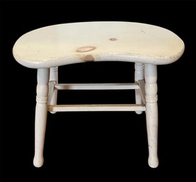 White Wooden Stool (GBR2)