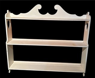 White 3 Tier Wood Shelve (A)