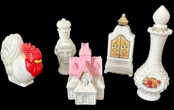 5 Avon Vintage Bottles (gbr2)