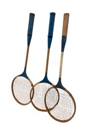 Badminton Rackets-vintage-wood GBR2