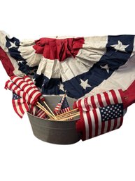 Flags, 4th Of July Bunting Garage