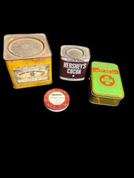 Tin Cans-vintage Household Items Containers GBR2