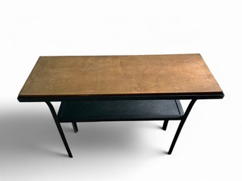 Wood And Metal Side Table