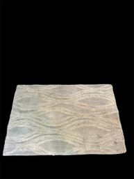 Gray Wavy Patterned Rug (B)