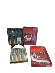 Italian Stainless & Gourmet Four Sets Of Silverware